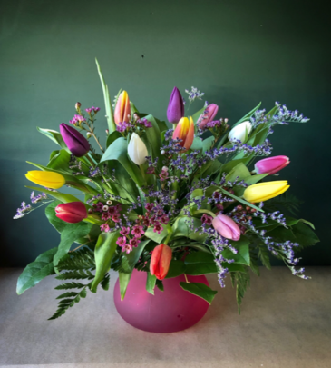 Tulips to kiss Valentines