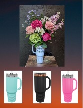 Tumble Into Love Arrangement In Travel Tumbler