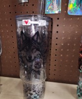 Tumbler With Wolf gift