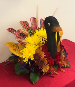Turkey Centerpiece Thanksgiving Arrangement in Plantation, FL | Pink Pussycat Flower and Gift Shop Turkey Centerpiece Thanksgiving Arrangement in Plantation, FL | Pink Pussycat Flower and Gift Shop