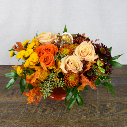 Turkey Feathers Centerpiece