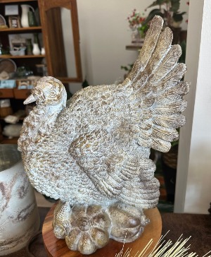 Turkey Sitting on Harvest