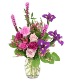 Turning Violet Vase Arrangement