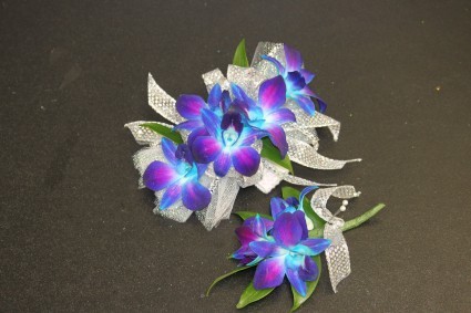 Turquoise Dendrobium Orchid $60.00 Matching Boutonniere $10.00