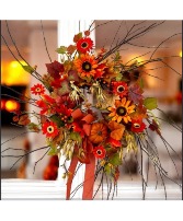 Twig Fall Wreath Silks