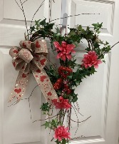 Twiggy Vday wreath Permanent botanical