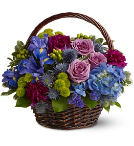 Twilight Garden Basket Floral Bouquet
