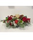 Twinkling Evergreen Christmas Table Arrangement