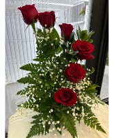Twisted Half Dozen Roses 