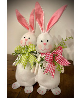 Two decorative Easter Bunnies 