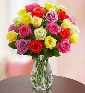 Two Dozen Assorted Roses 