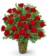 Two Dozen Elegant Red Roses Flower Arrangement