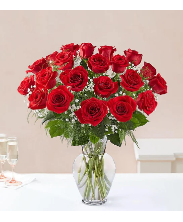 TWO DOZEN LONG STEM RED ROSES  in Lexington, KY | FLOWERS BY ANGIE