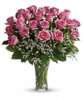 Two Dozen Pink Rose Arrangement