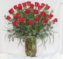 Two Dozen Premium Red Roses Fresh Floral Design