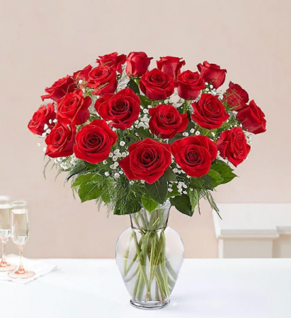  Red Roses Vase Arrangement