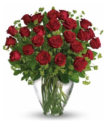 Two dozen red roses  