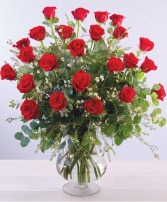 Two Dozen Red Roses Rose Arrangement