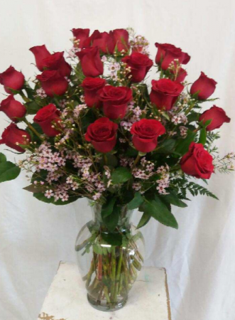 Two Dozen Roses Arrangement