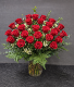 Two Dozen Roses Vased  