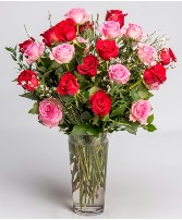 Two Dozen mix roses  