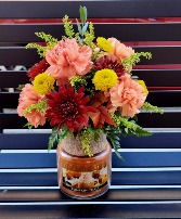 Pumpkin Chata  Flowers & Candle