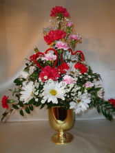 Two Hearts Together Vase Arrangement