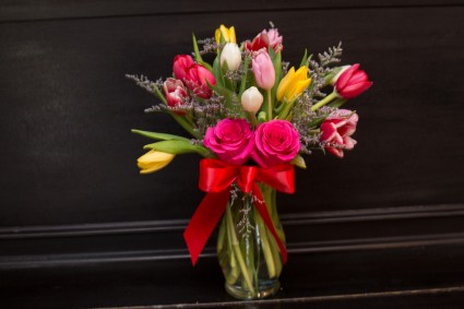 Two Lips, One Kiss Vase Arrangement