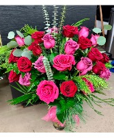 Two Tone Temptation  Vase arrangement 