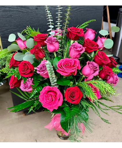 Two Tone Temptation  Vase arrangement 
