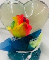 Tye Dye heart Globe 