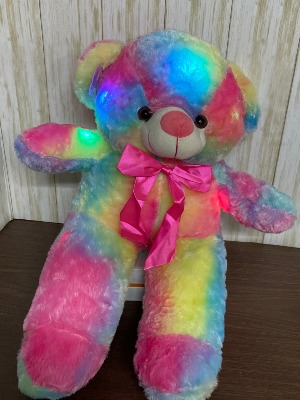 tye dye light up bear gift item