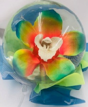 Tye Dye Orchid Globe  