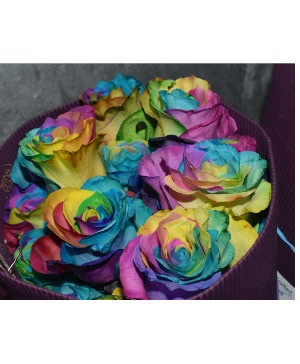 Tye Dye Roses