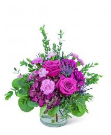 Typical Magenta  Rose Arrangement