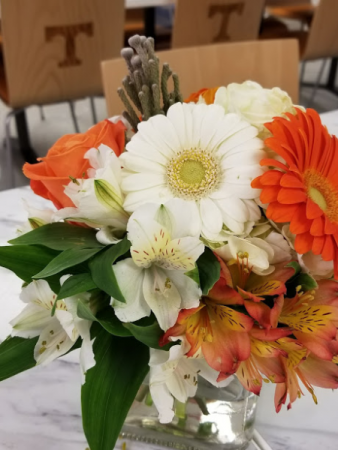 U.T. Grad bouquet Go Vols!  fresh arrangement