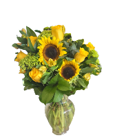 Ubuntu Gold Vase Arrangement