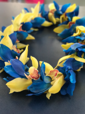 UCSB Cymbidium Orchid Lei Graduation Lei