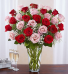 Ultimate Elegance  Long Stem Pink & Red Roses 