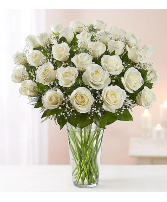 Ultimate Elegance Long Stem White Roses 