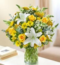 Ultimate Elegance™ - Yellow and White Arrangement