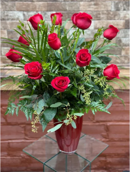 Una docena de rosas rojas 