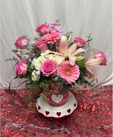 Unconditionally loved Valentine's Day Signature Arrangement in Sheboygan Falls, WI | Bloomin On Broadway LLC