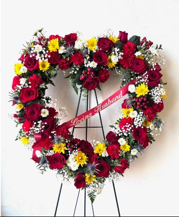 Unending Love Heart Easel in La Grande, OR | FITZGERALD FLOWERS