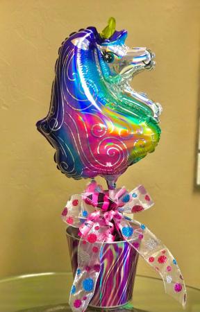 Unicorn Balloon Candy Bucket