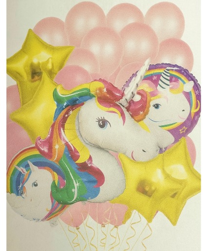Unicorn Birthday Balloons Bouquet 