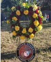 United States Marine Corps Wreath Military/Patriotic Open Wreath