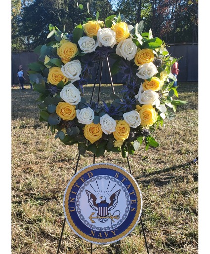 United States Navy Wreath Military/Patriotic Open Wreath