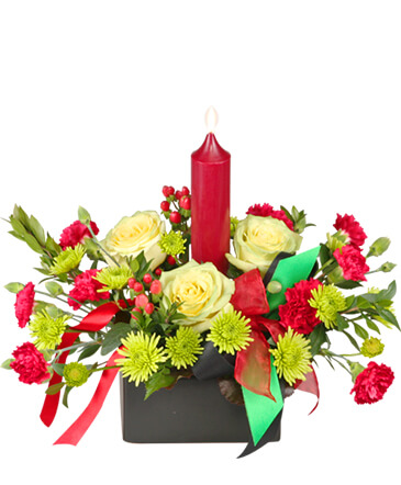 UNITY & TRADITION CENTERPIECE in Somerville, TX | Wine & Roses Flower Shop