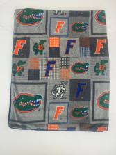 Gray University of Florida Throw Blanket 